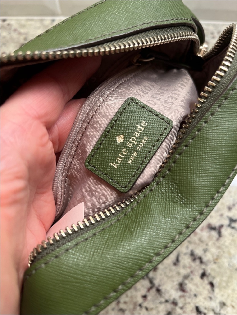 Kate Spade Newbury Lane Cammie Crossbody Bag in Sapling Green - Picture 14 of 15